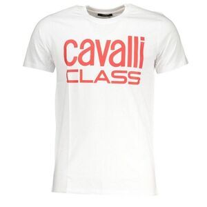 Cavalli Class Mens Bold Logo T-Shirt / White